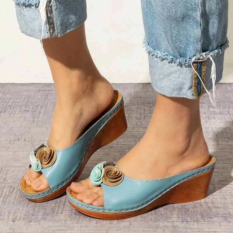 Sophia Wedge Sandals