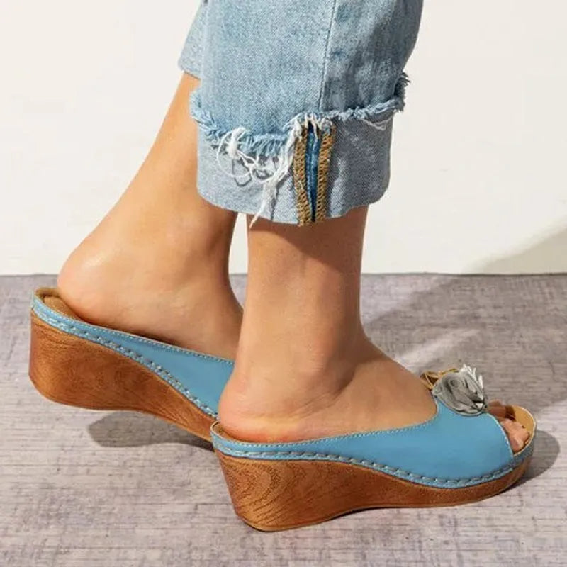 Sophia Wedge Sandals