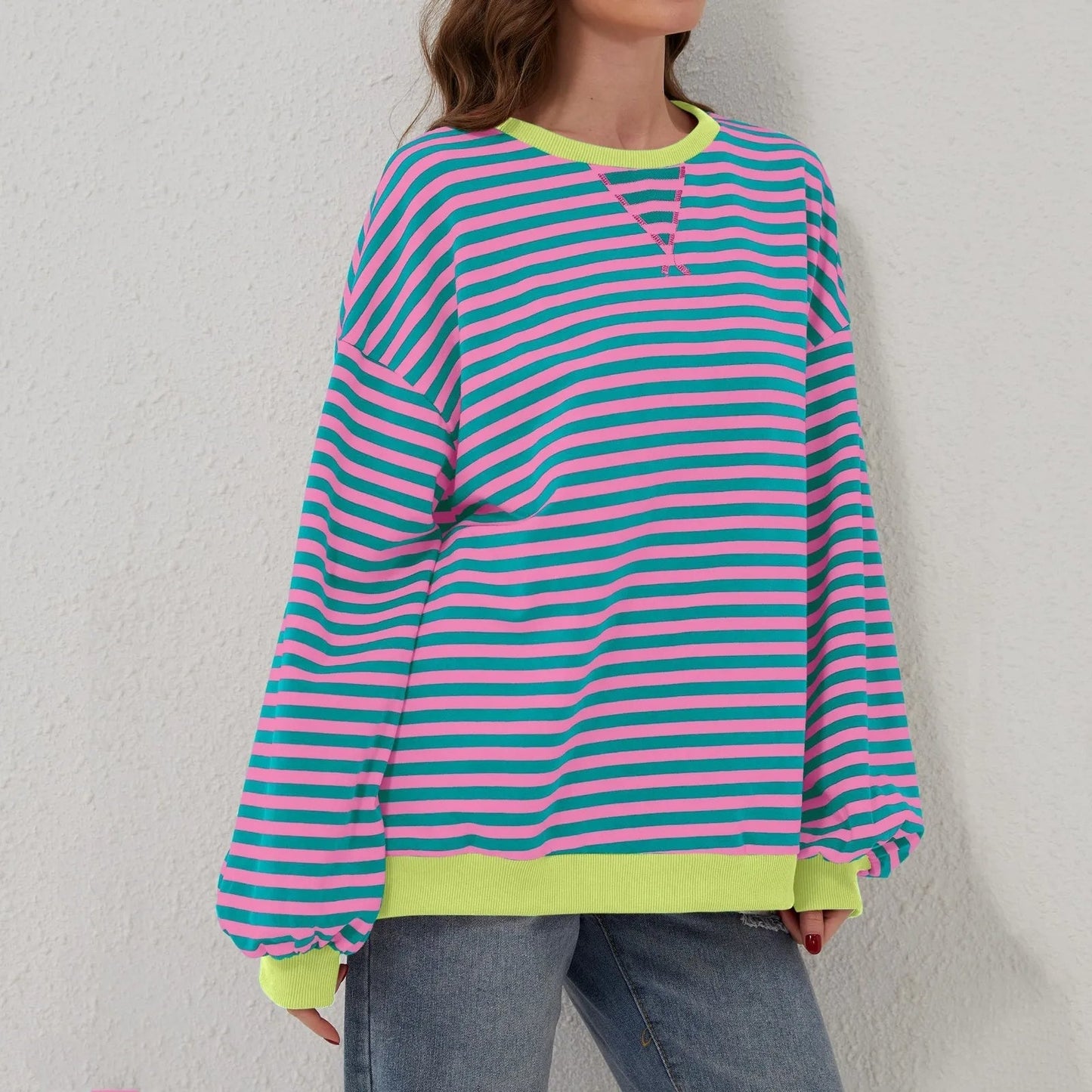 Mia Women's Striped Sweater