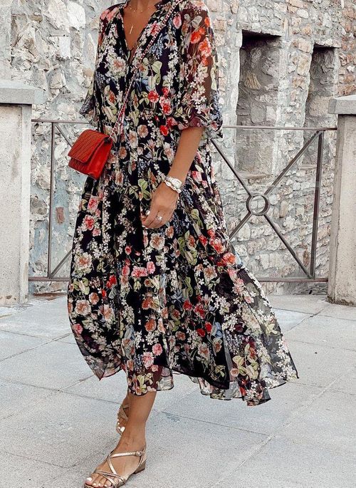 Elena Floral Casual Dress