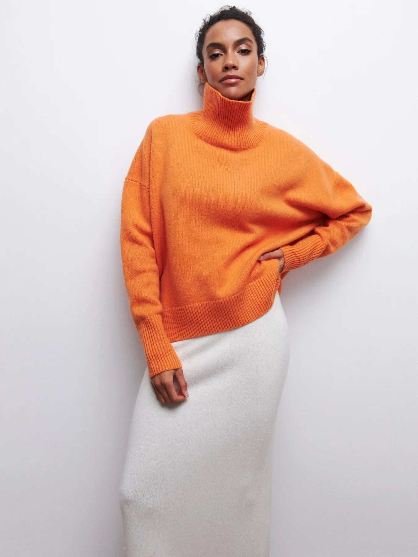 Mia Women's Cozy Turtleneck Sweater