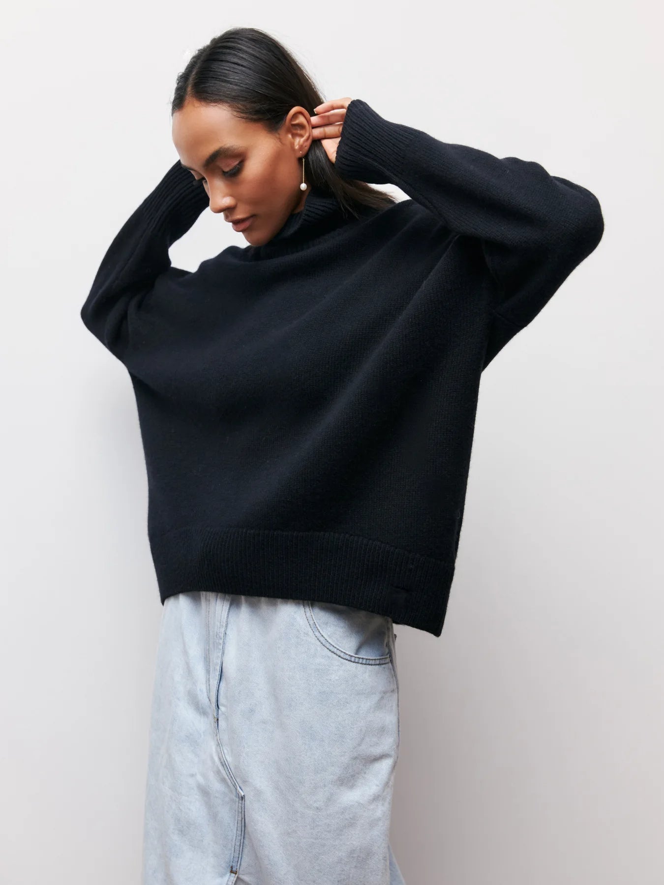 Mia Women's Cozy Turtleneck Sweater
