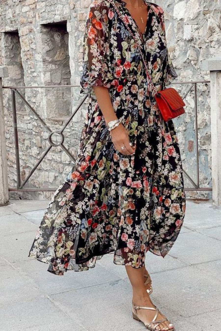 Elena Floral Casual Dress