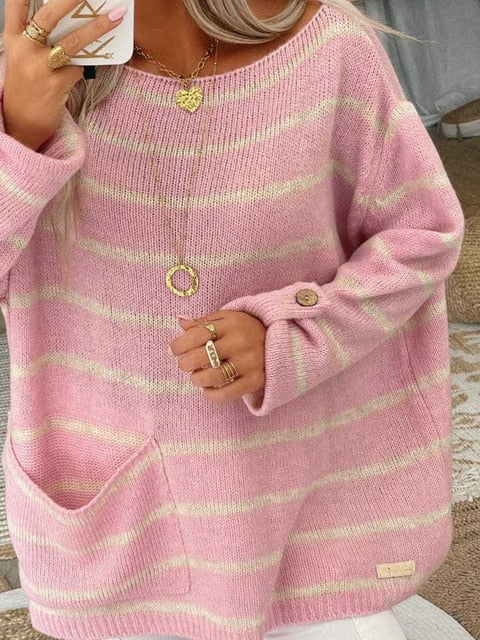 Sophia Women's Striped Sweater