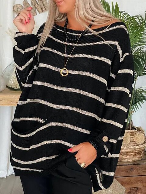 Sophia Women's Striped Sweater