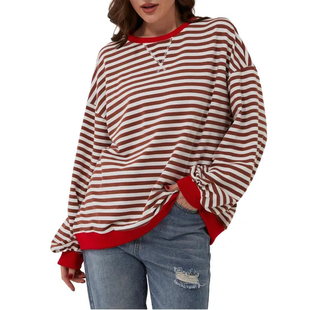 Mia Women's Striped Sweater