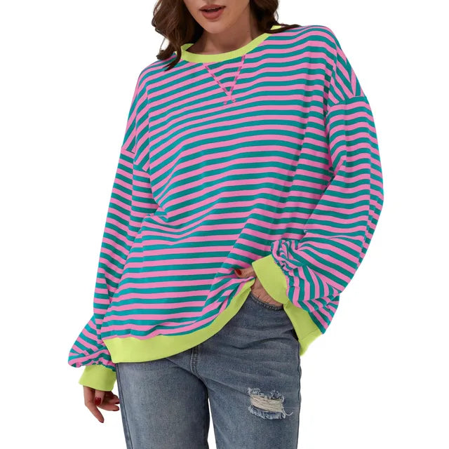 Mia Women's Striped Sweater
