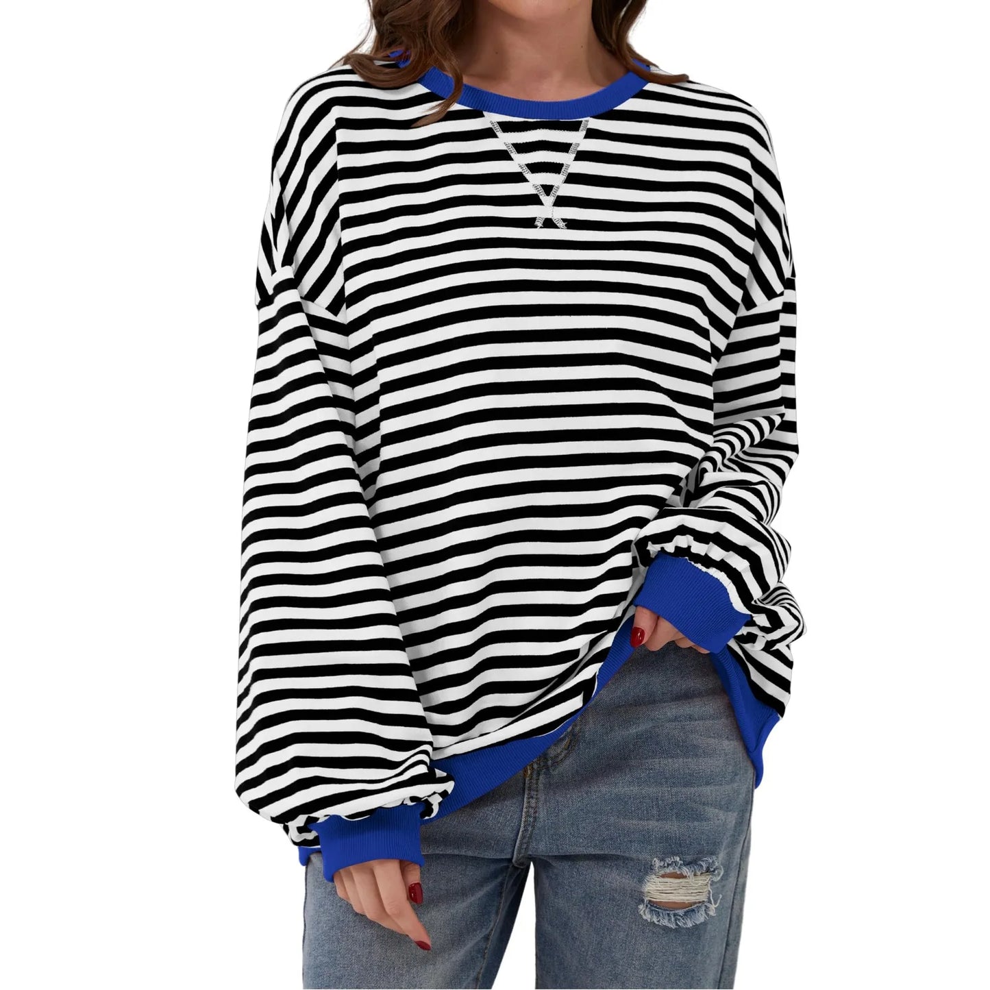 Mia Women's Striped Sweater