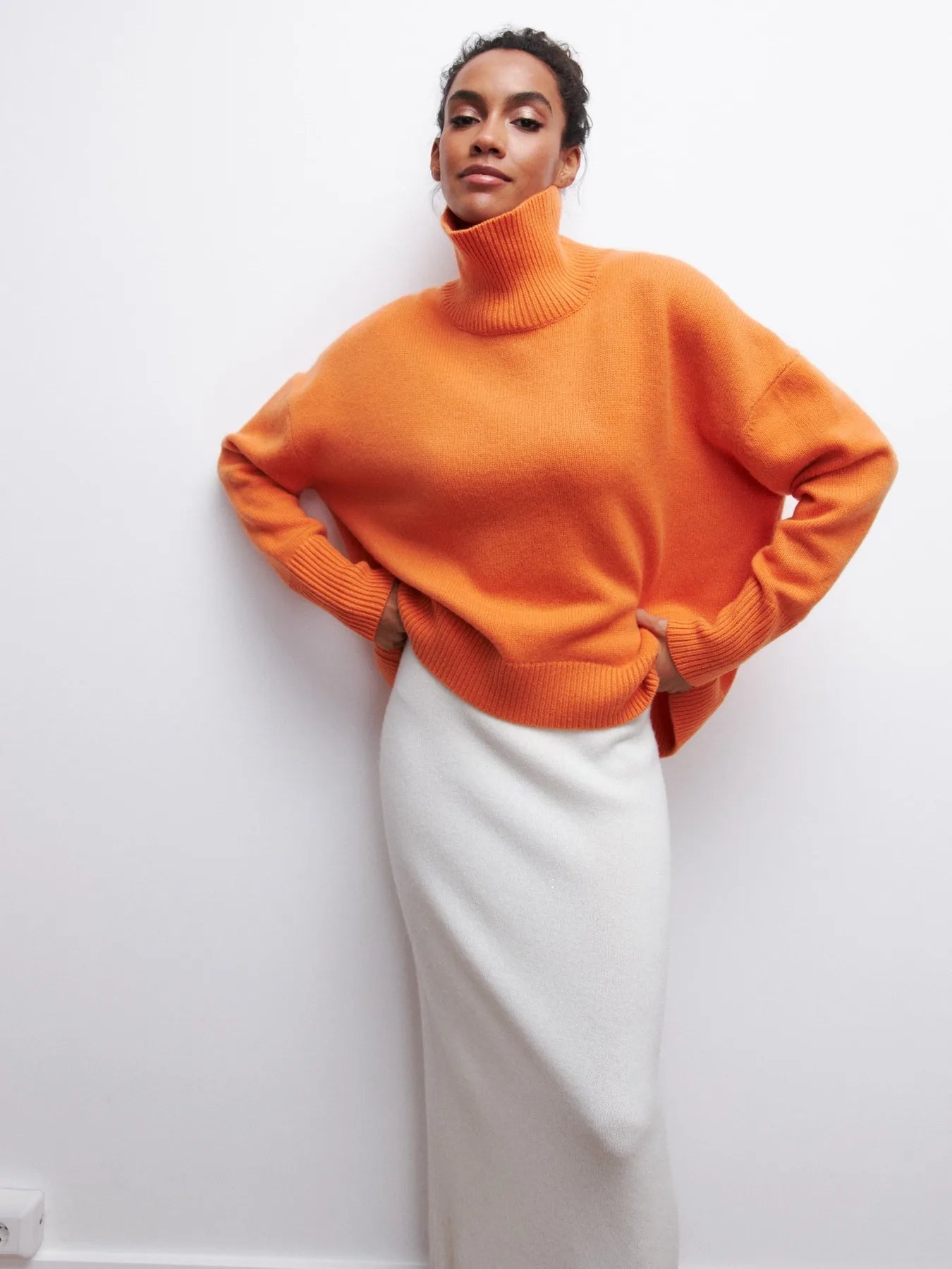 Mia Women's Cozy Turtleneck Sweater