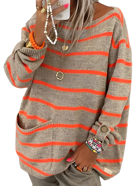 Sophia Women's Striped Sweater