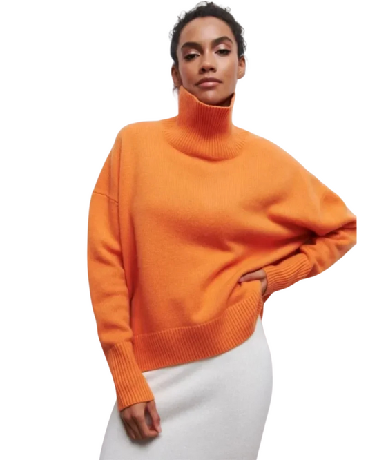 Mia Women's Cozy Turtleneck Sweater