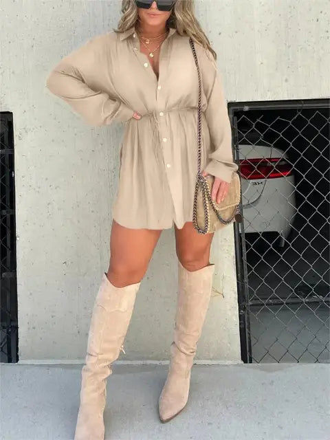 Celeste Elegant Satin Dress
